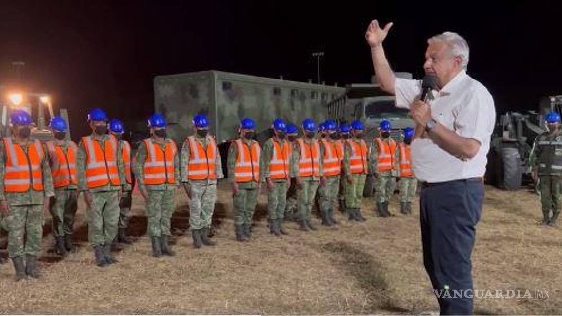 Da AMLO banderazo de salida a militares para construcción del Tren Maya y Aeropuerto de Tulum