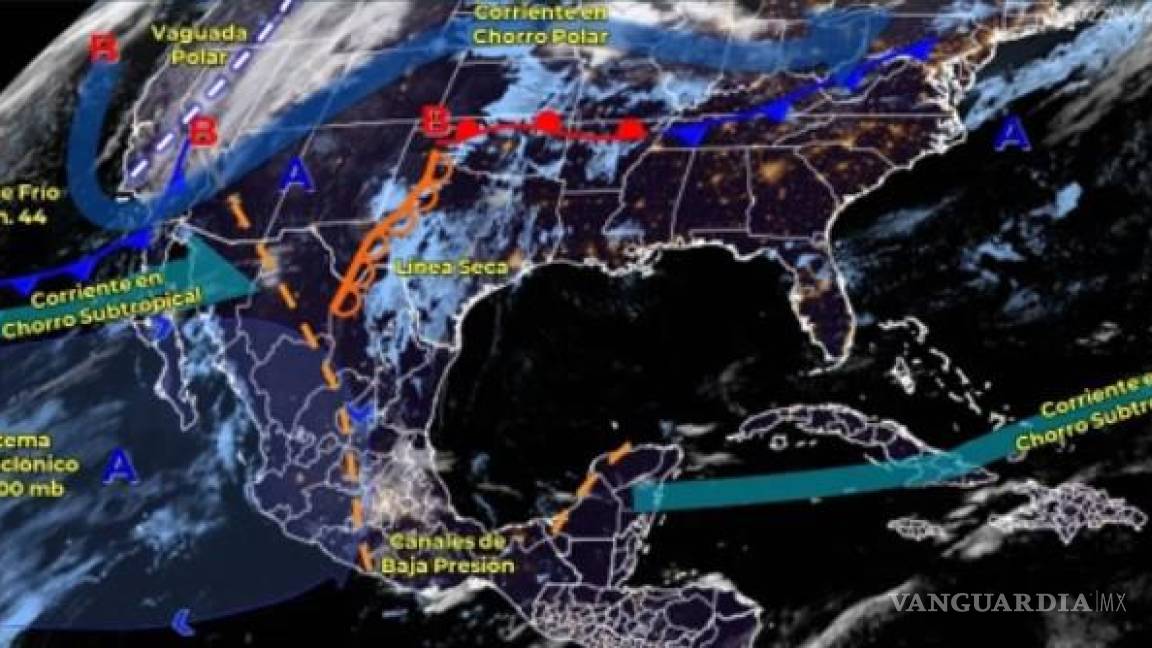 Llega Frente Frío 44 y se extenderá sobre norte de México