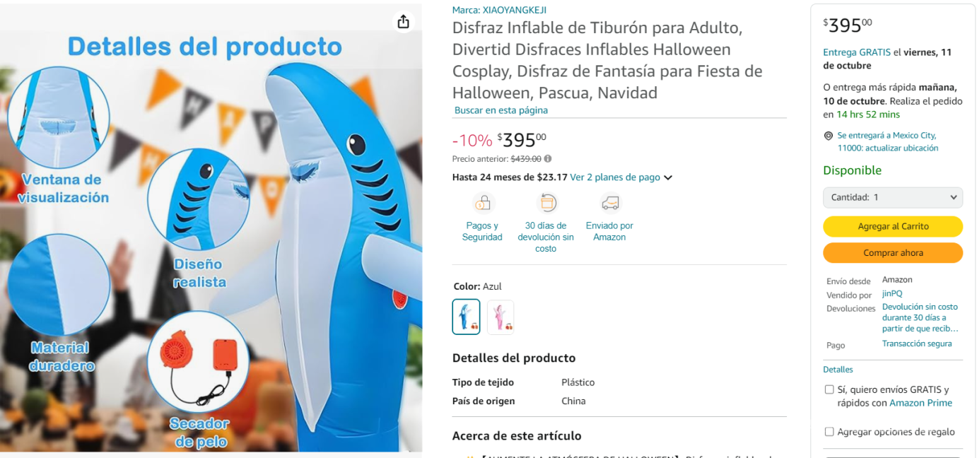 $!Amazon: Estos son los mejores disfraces inflables para Halloween que puedes encontrar