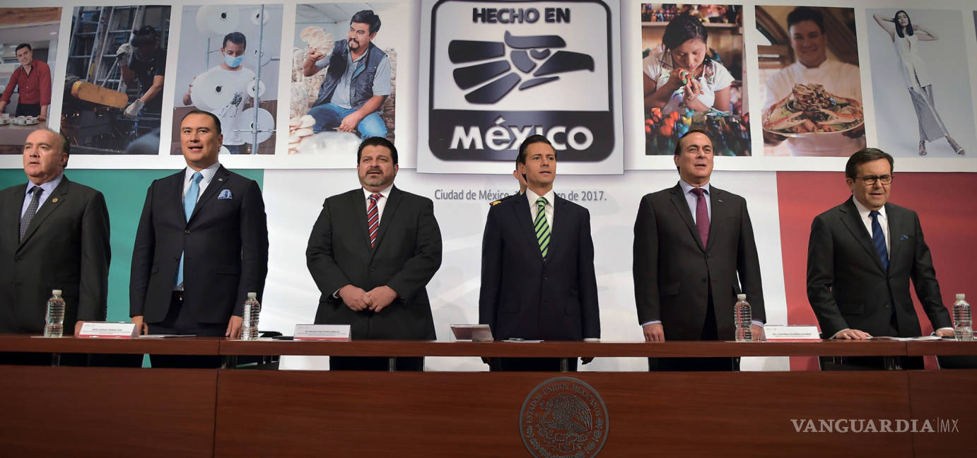 $!Peña Nieto anuncia modernización del distintivo 'Hecho en México'