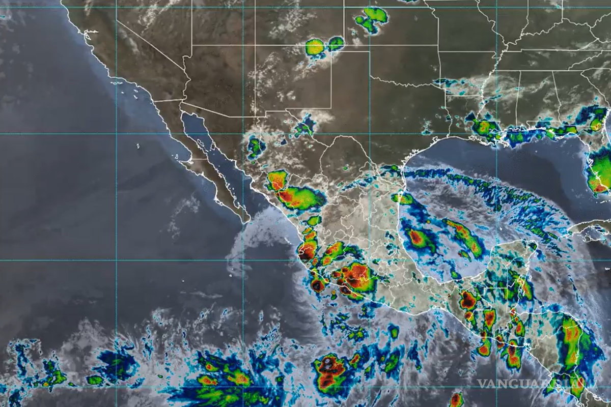 ‘Erick’ permanece en tierra sobre Guerrero, mantendrá lluvias torrenciales y oleaje elevado