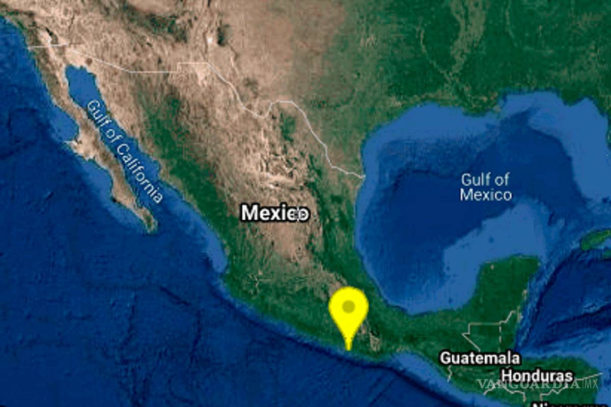 Se registra sismo de magnitud 5.1 en Pinotepa Nacional, Oaxaca