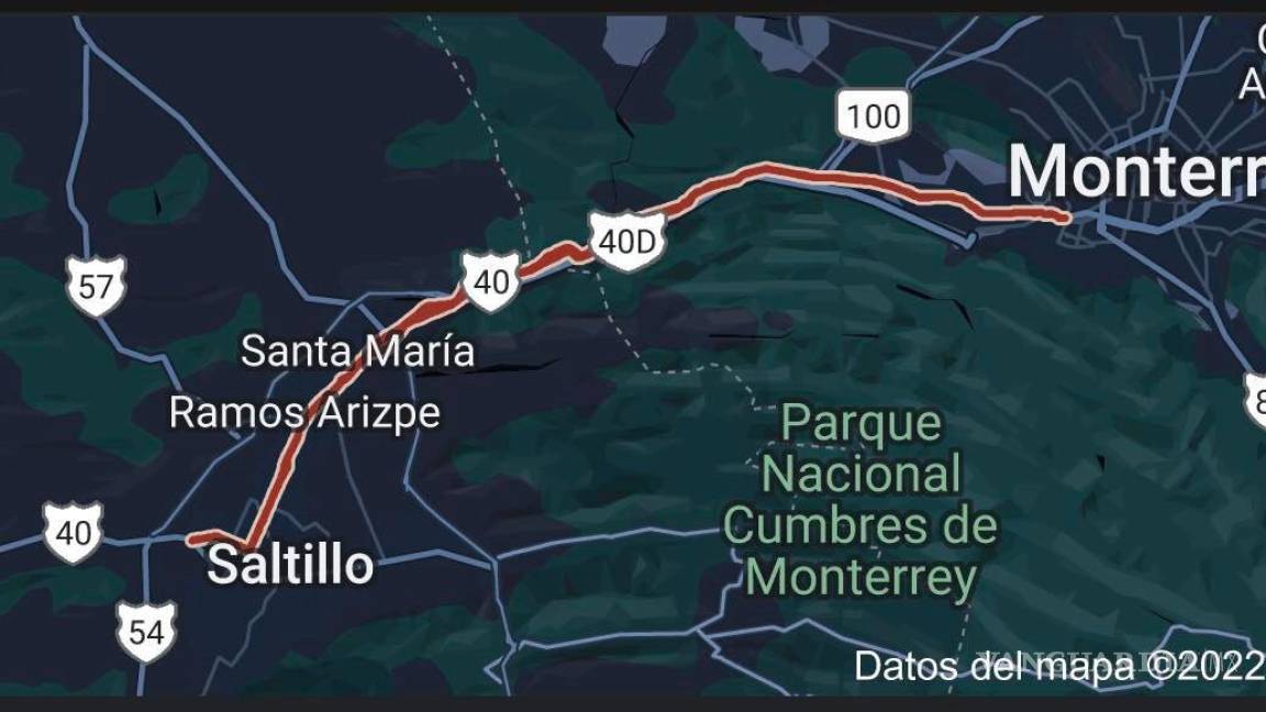 Más de 4 horas atrapados: usuarios reportan tráfico pesado en la Saltillo-Monterrey