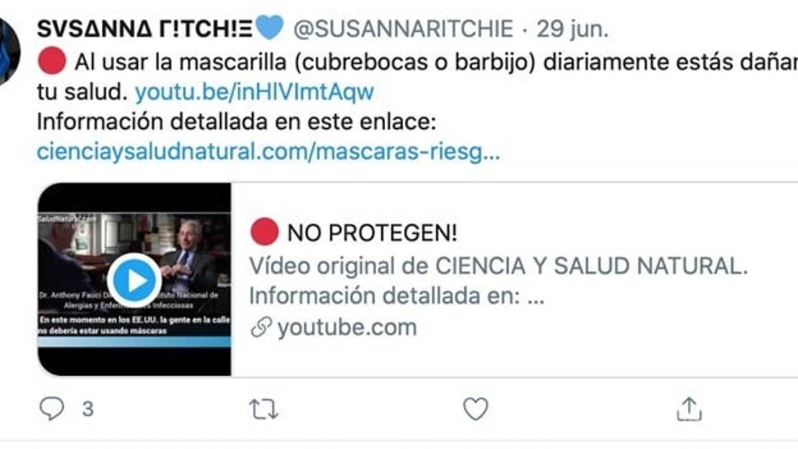 $!Youtuber alienta a no usar cubreboca ante COVID-19, 'no pasa nada'