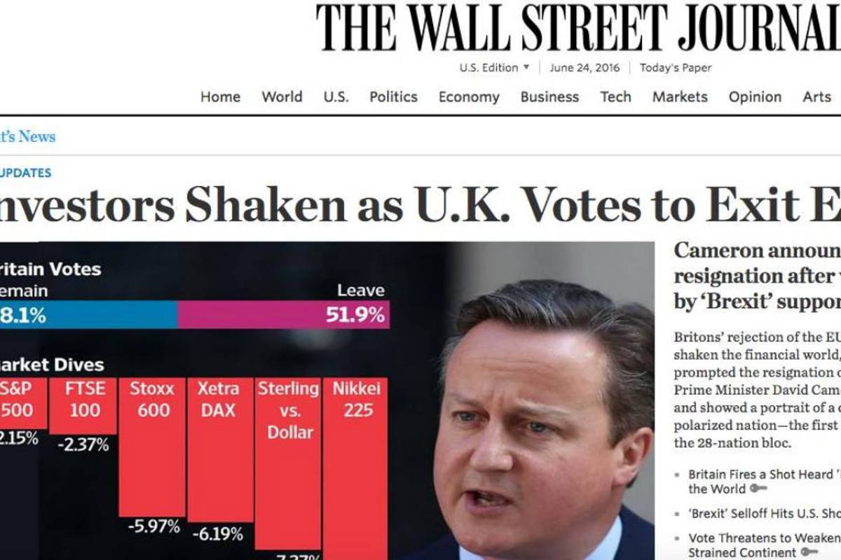 Es el “Brexit” triunfo del populismo y nacionalismo: Prensa de EU