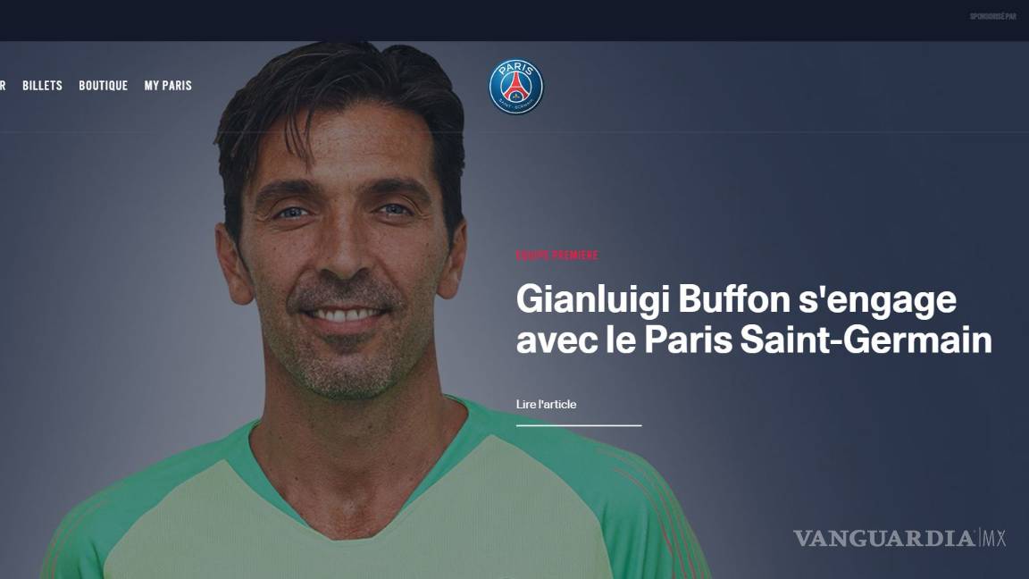 $!Con una presentación 'a la medida', Gianluigi Buffon es nuevo jugador del PSG
