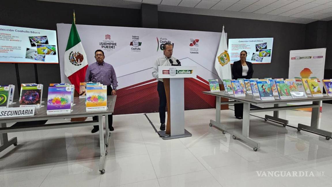 Sedu presenta ‘Coahuila Educa’, libros de texto que usarán alumnos del estado