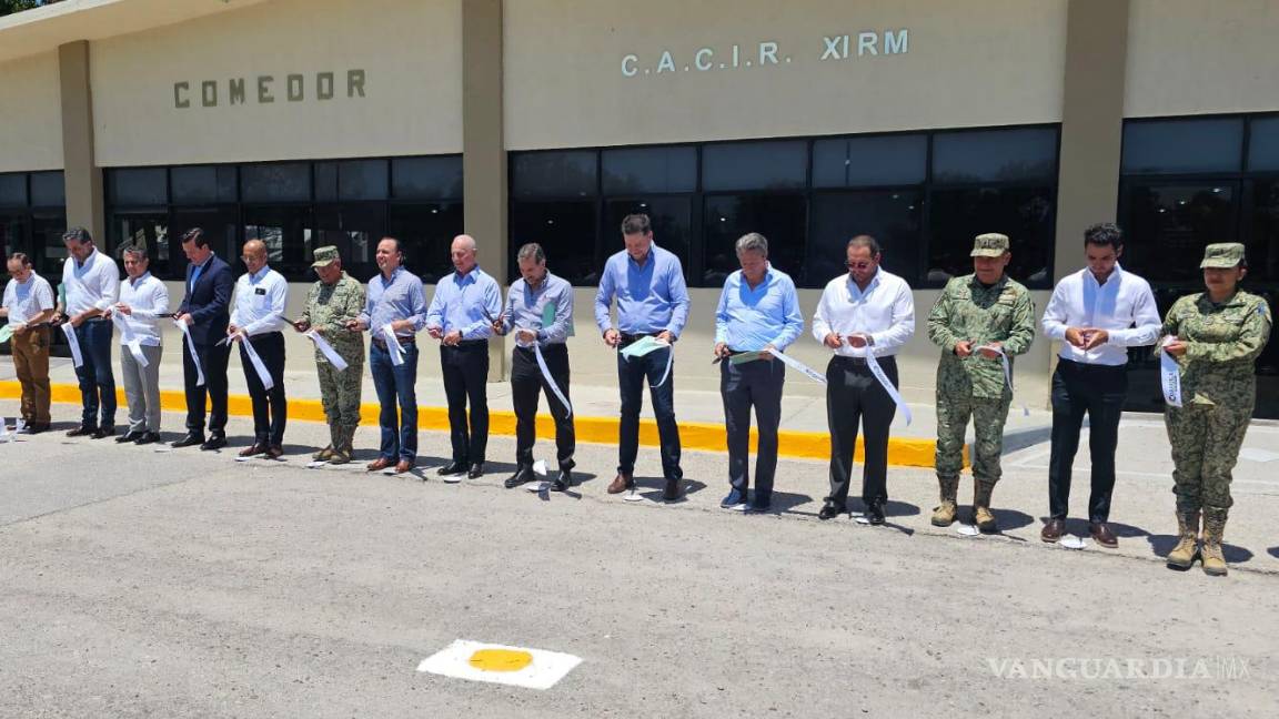 Gobierno y empresarios remodelan comedor; beneficiará a mil 500 militares en Torreón