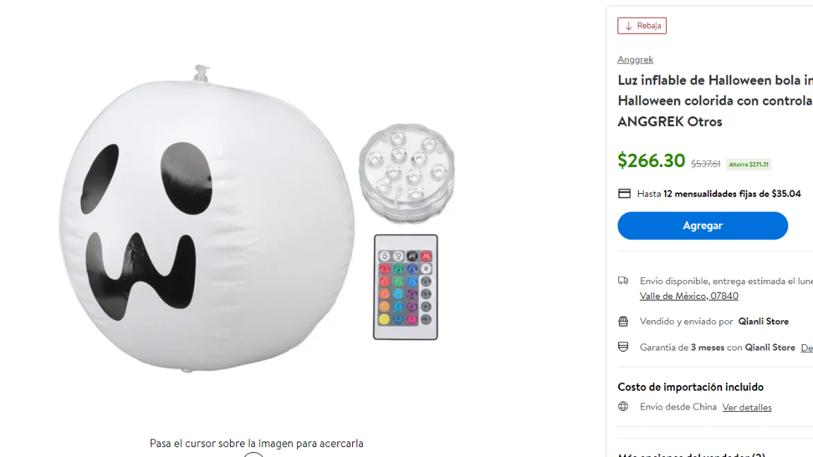 $!Walmart adelanta Halloween con grandes descuentos en decoraciones inflables; estas son las mejores ofertas