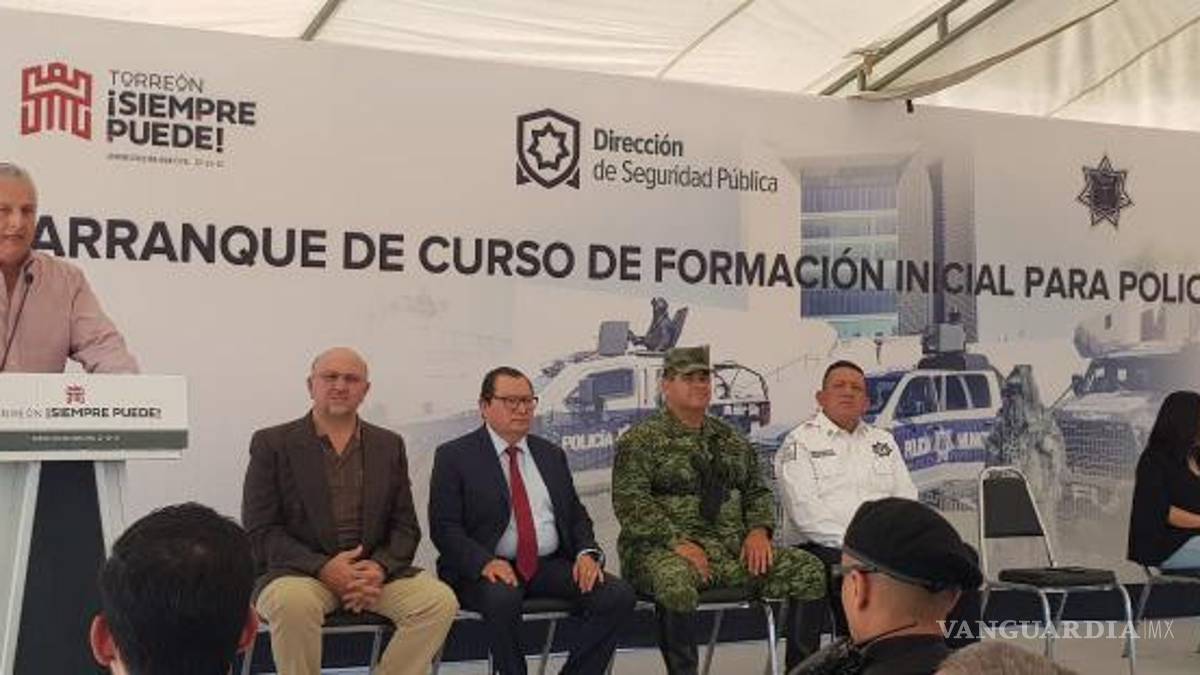 Arranca Román Cepeda Curso de Formación Policial en Torreón
