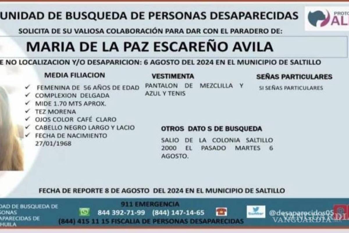 Confirma FGE hallazgo de prestamista sin vida en Saltillo; analizan clasificar como feminicidio