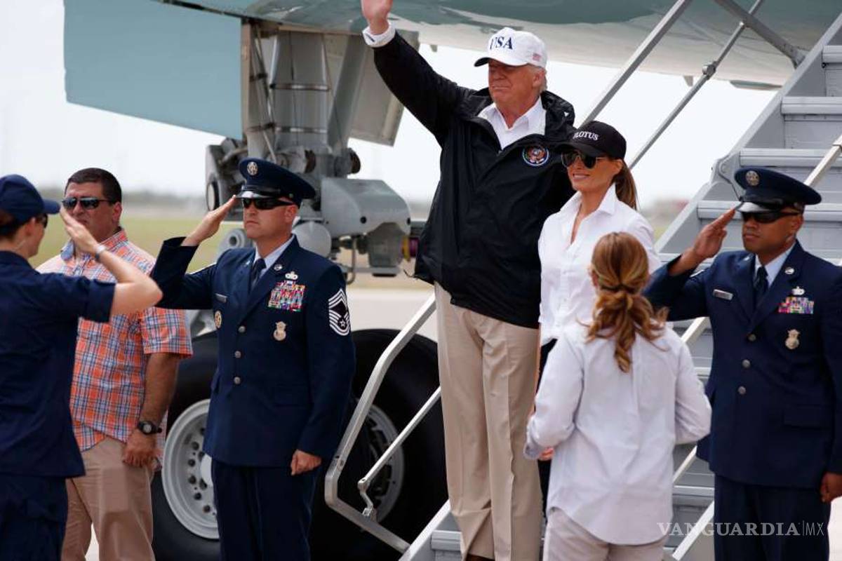 Trump llega a Texas para conocer la devastación que causó Harvey