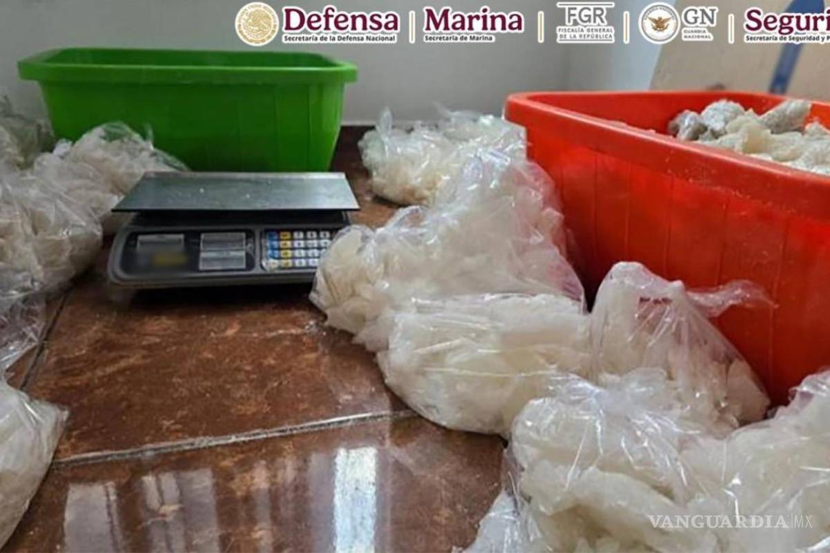 Desmantelan narcolaboratorio en Michoacán; aseguran 800 kilos de metanfetamina