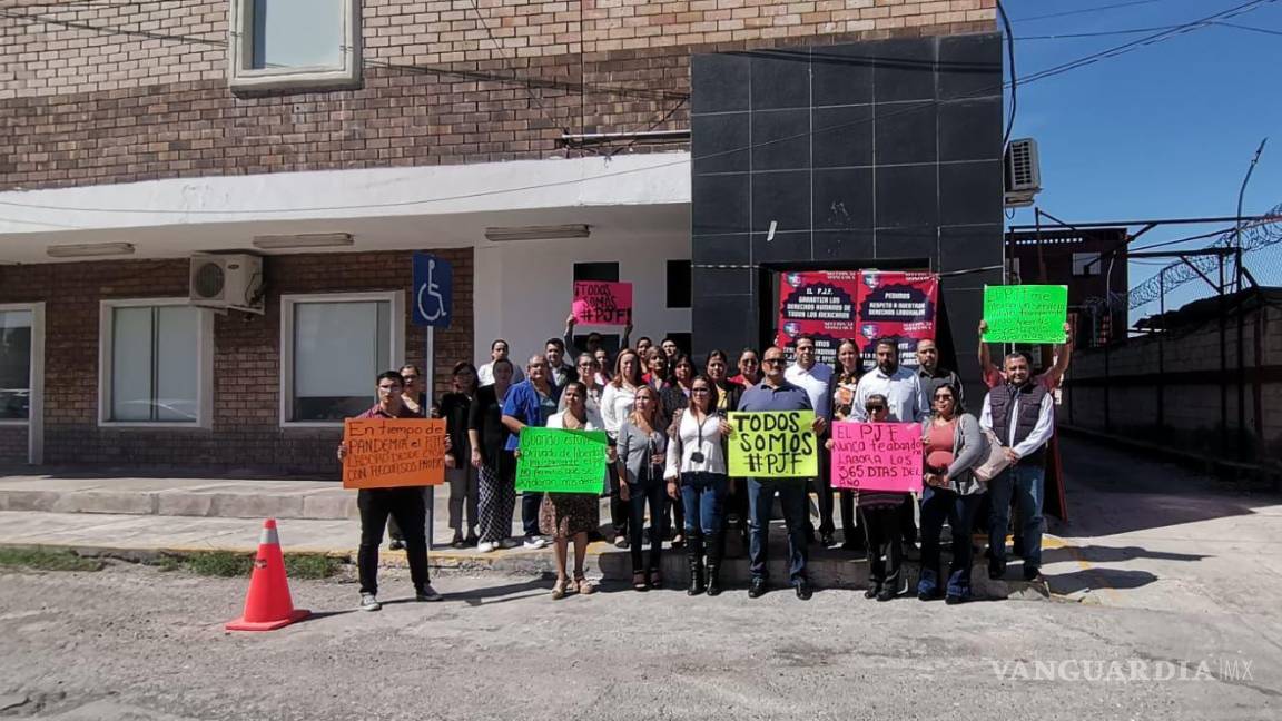 Paran labores en Juzgados Federales del Poder Judicial en Monclova, ‘en defensa de sus derechos laborales’
