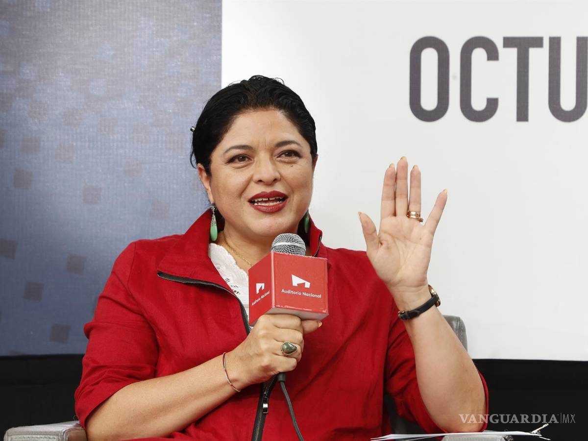 $!La secretaria de Cultura de México, Alejandra Frausto Guerrero en una rueda de prensa en el Auditorio Nacional, en Ciudad de México (México)