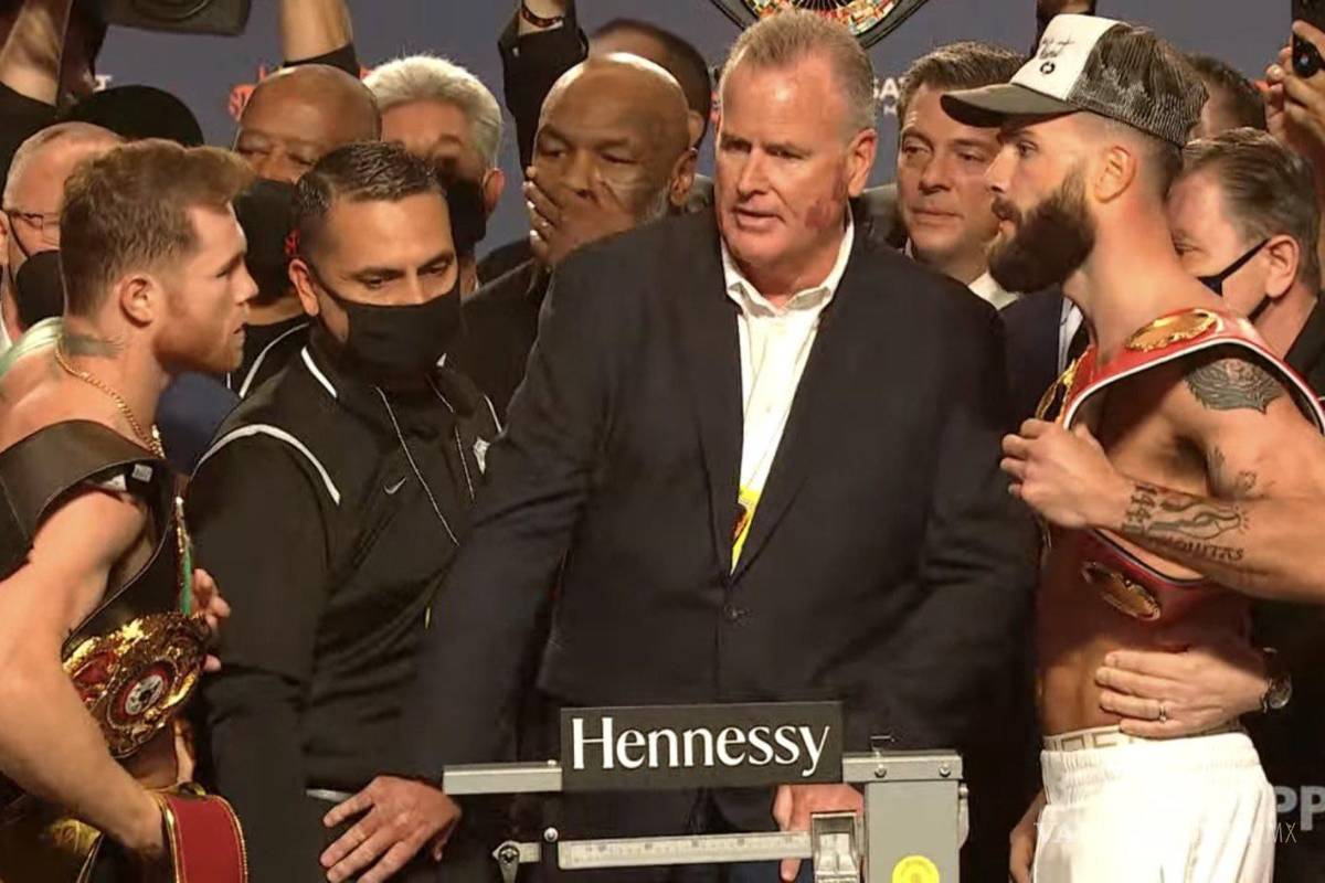 Canelo Álvarez y Caleb Plant más rivales que nunca; se dicen de todo en pesaje
