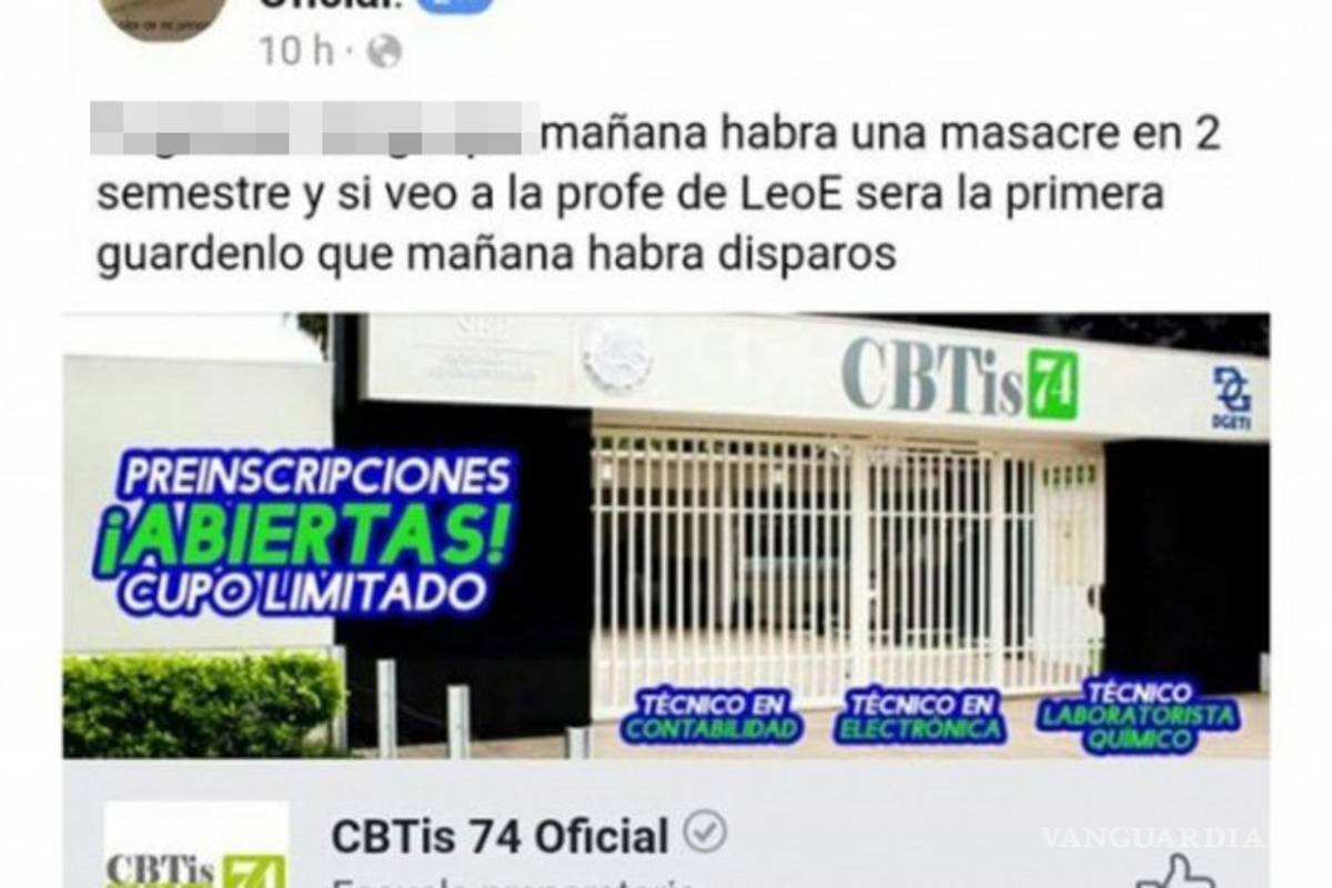 Policía de Nuevo León se moviliza en prepa tras amenaza de tiroteo