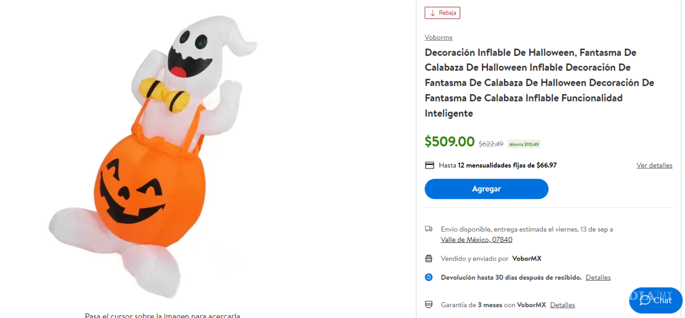 $!Walmart adelanta Halloween con grandes descuentos en decoraciones inflables; estas son las mejores ofertas