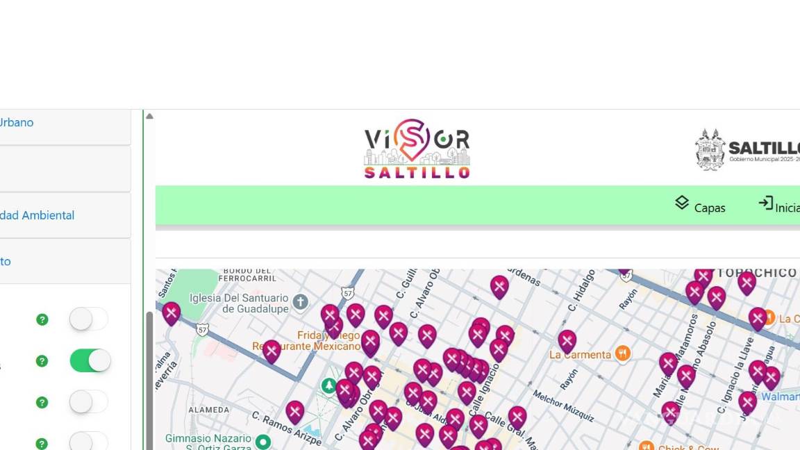 $!La ubicación de restaurantes en la ciudad se puede apreciar en esta herramienta digital.