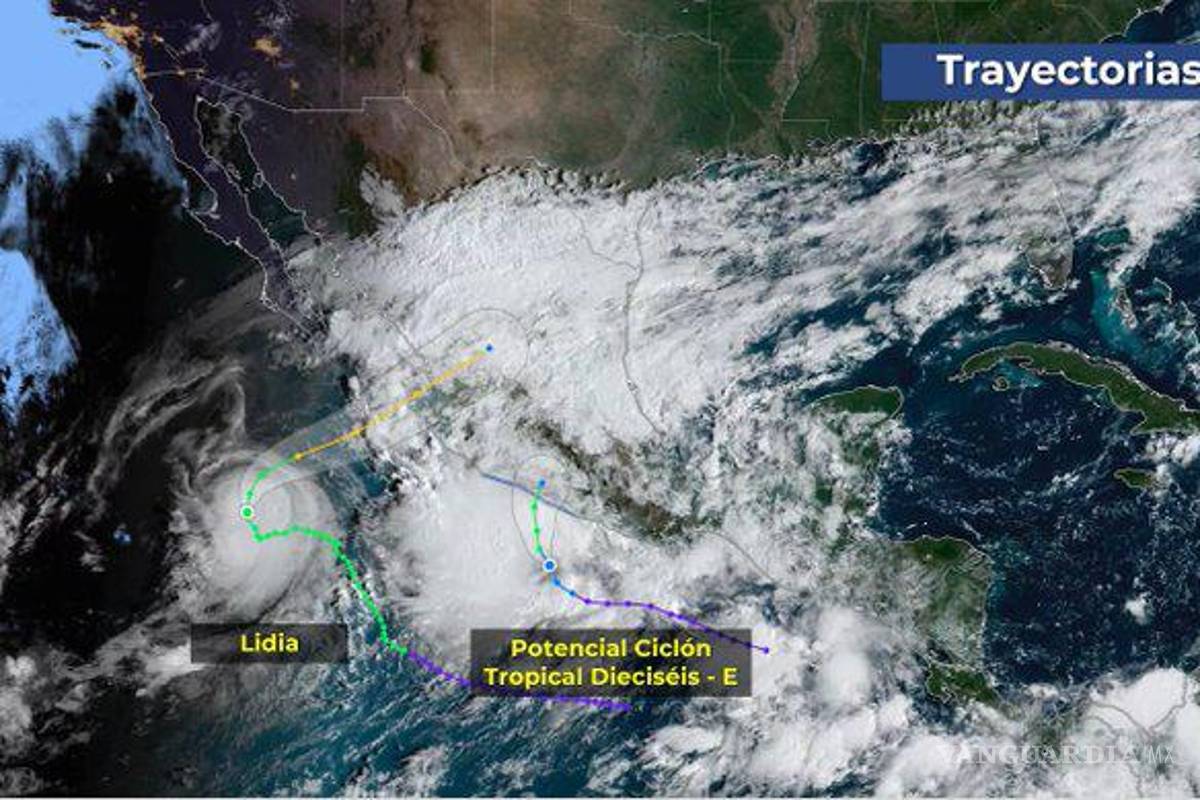 Se forman dos potenciales ciclones en el Pacífico: SMN; piden extremar precauciones
