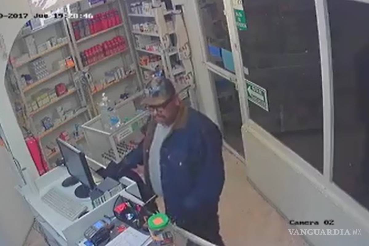 Publican video de asalto a una farmacia