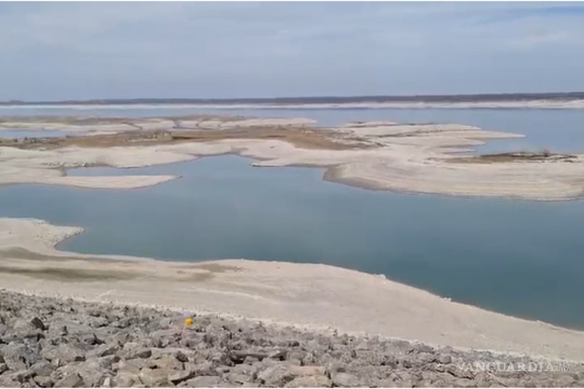 Coahuila: ¡Se seca la presa La Amistad! está a punto de tocar el mínimo histórico del 11 por ciento (Video)