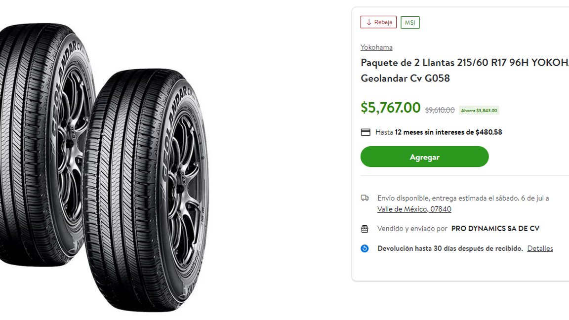 $!Goodyear, Continental, Yokohama... Estas son las mejores promociones de llantas que tiene Bodega Aurrera durante ‘El Gran Remate’