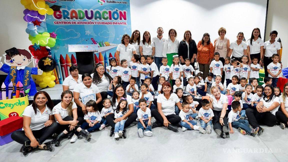 ¡Felicidades a los pequeños! Se gradúan alumnos de maternal en los 5 Centros Infantiles del DIF Saltillo