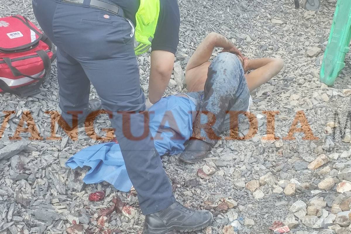 Migrante hondureño pierde una pierna al ser arrollado por el tren en Saltillo