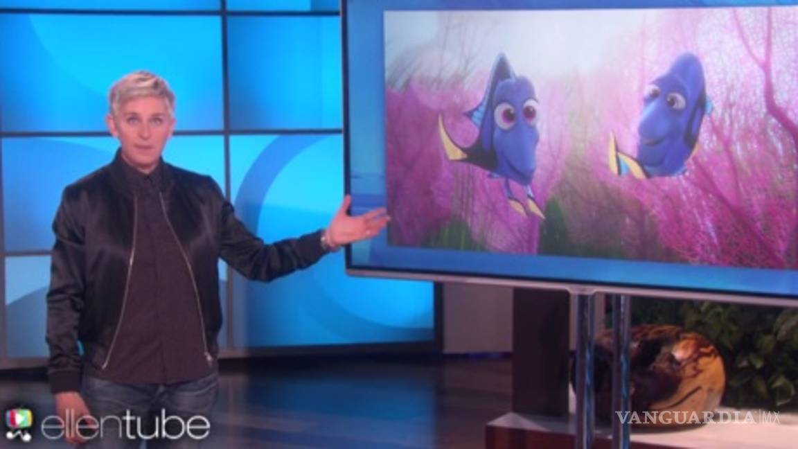 $!Ellen Degeneres explica el veto migratorio de Trump con 'Buscando a Dory'