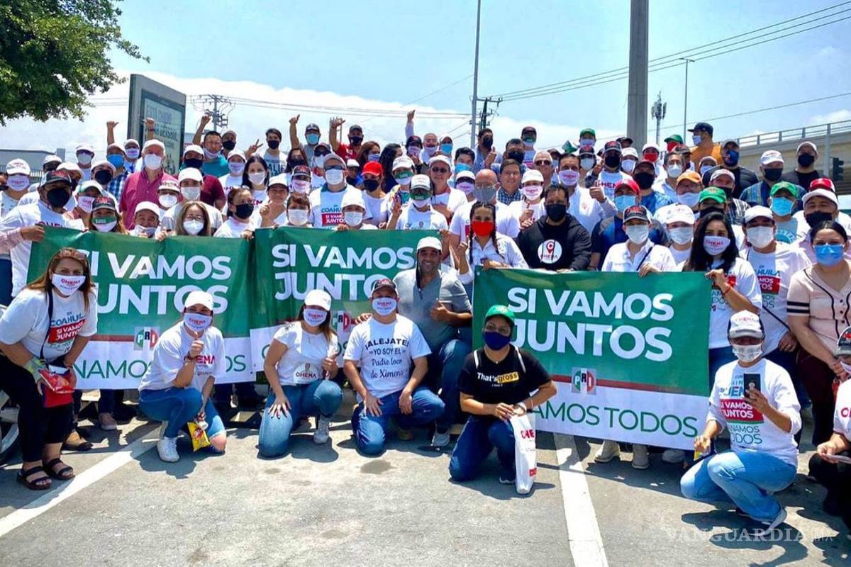 Simpatizantes de Chema Fraustro activan a Saltillo en 12 cruceros