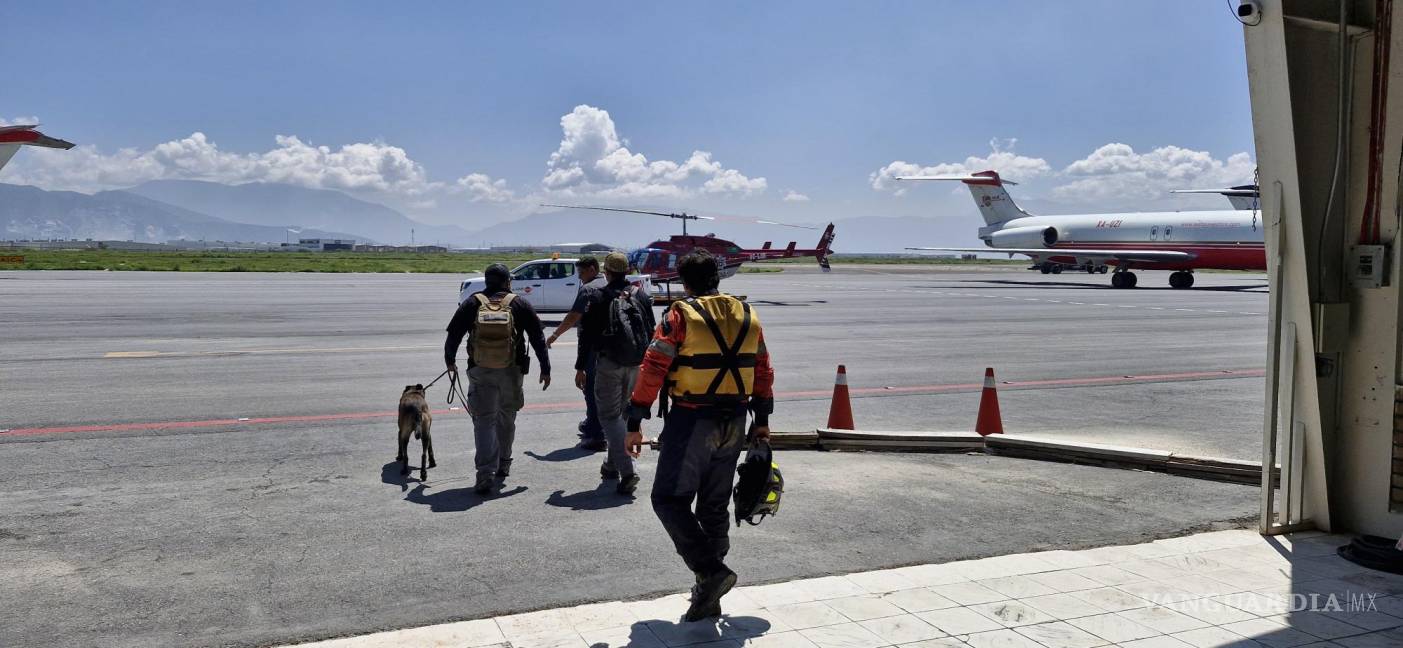 $!Refuerzan elementos de PCNL búsqueda de cuerpo en río de Ramos Arizpe, en Coahuila