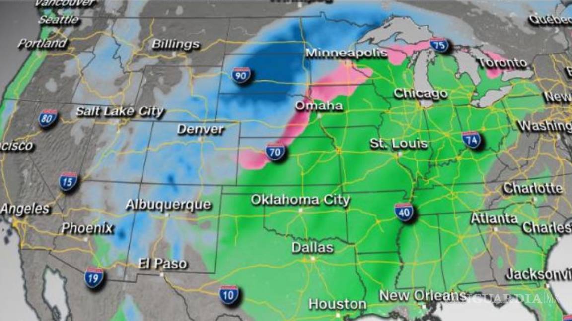 Millones de personas se preparan para la nieve y la lluvia helada de Arizona a Michigan