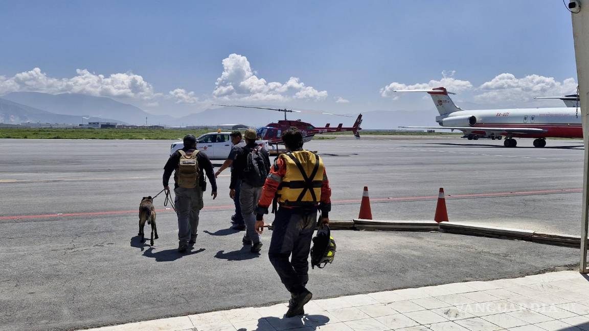 $!Refuerzan elementos de PCNL búsqueda de cuerpo en río de Ramos Arizpe, en Coahuila