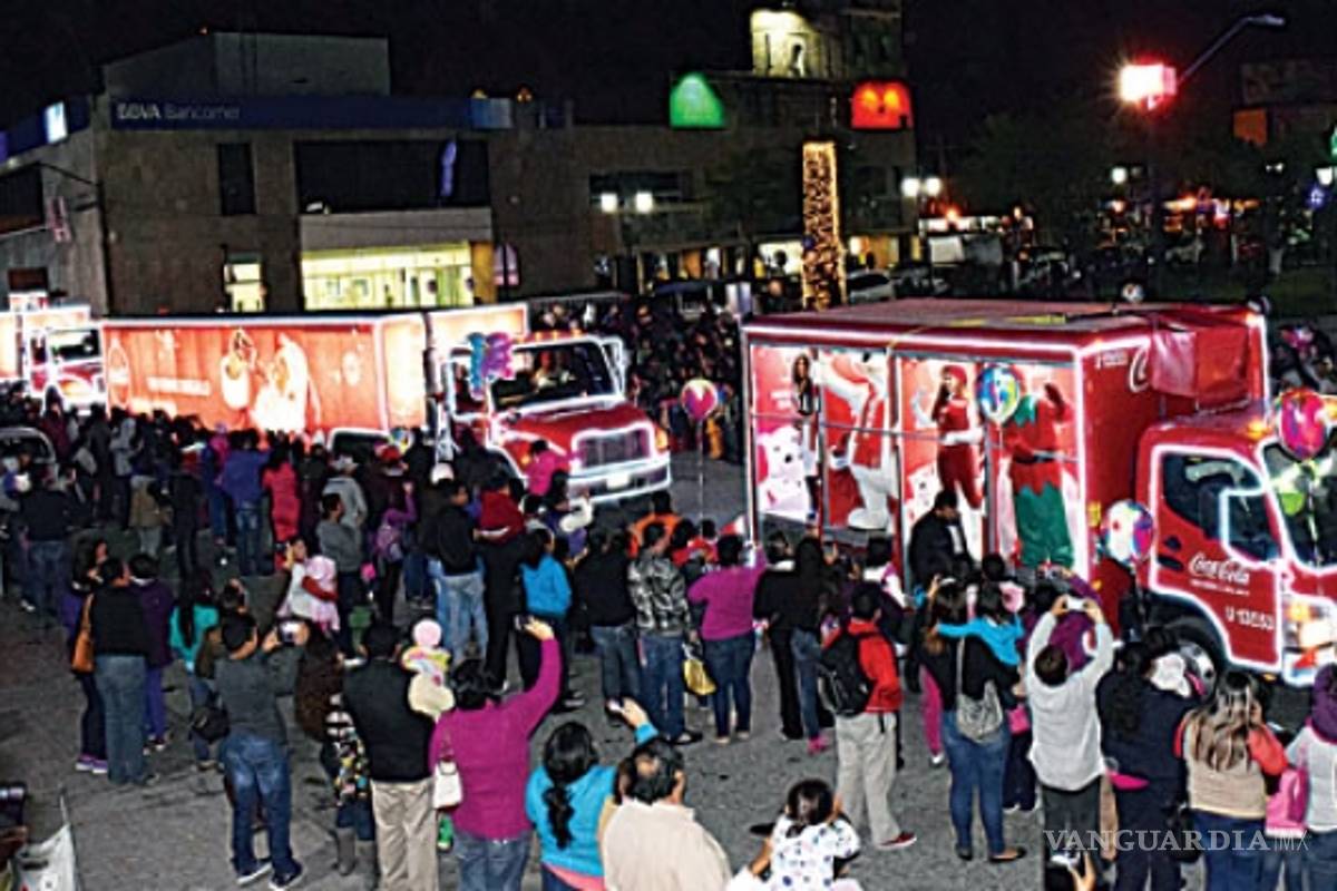 Amplían recorrido navideño de Coca Cola en Monclova