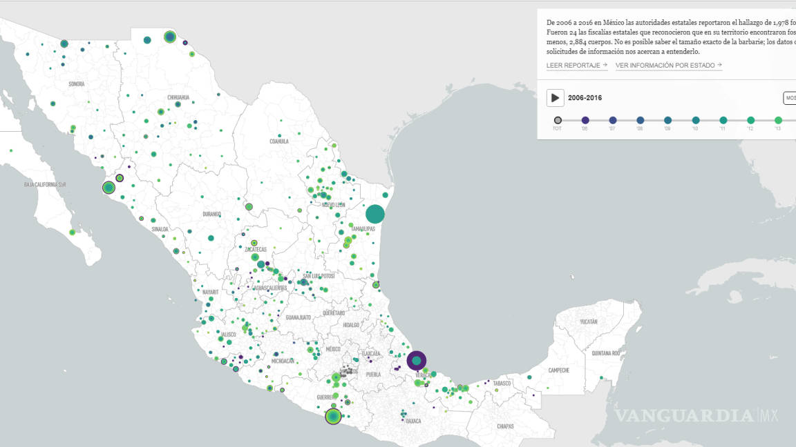 A dónde van los desaparecidos: el mapa que revela la barbarie... ¡cerca de 2 mil fosas clandestinas en México!