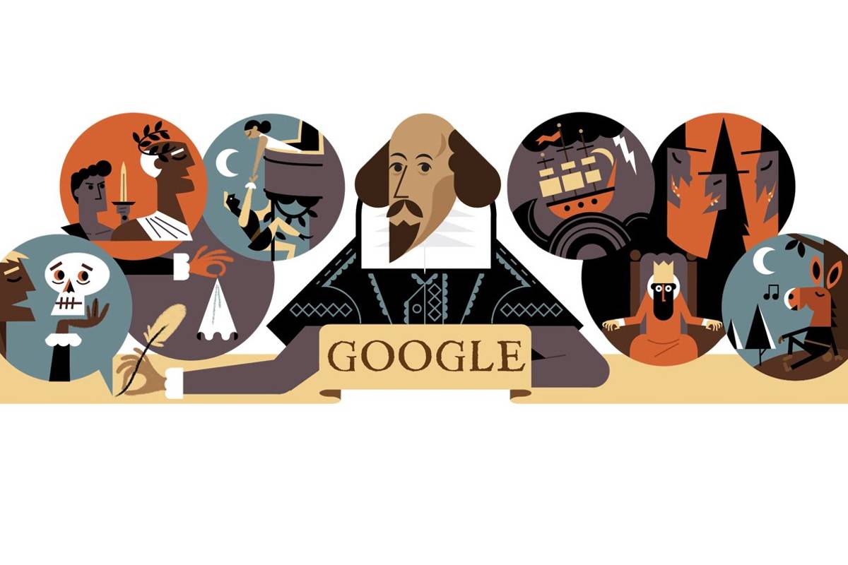Google recuerda a Shakespeare a 400 años de su muerte