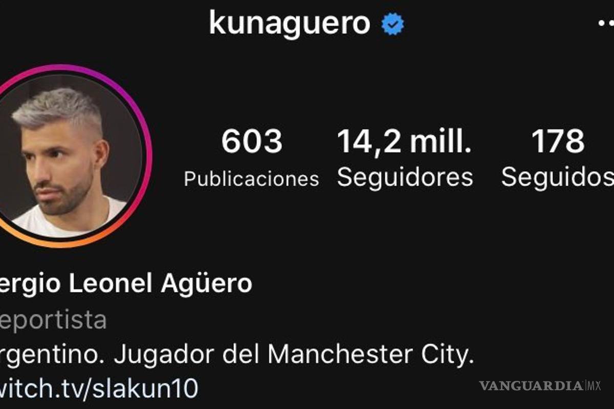 $!Kun Agüero se quita el 10 en Instagram...¿Se lo dejó a Messi para su llegada al City?