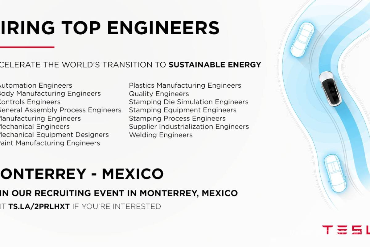 $!Tesla busca ingenieros en México