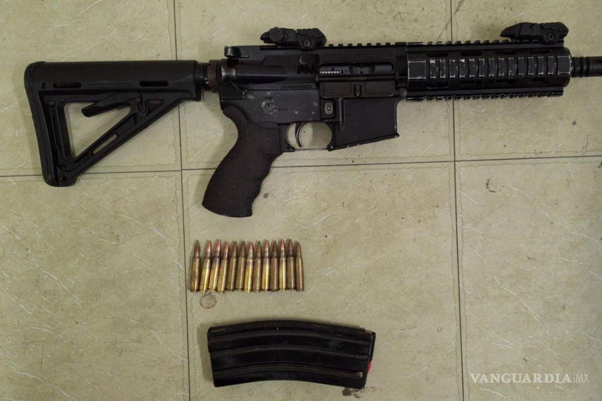 Fuerza Civil asegura en brecha de Aramberri, Nuevo León armas y equipo táctico