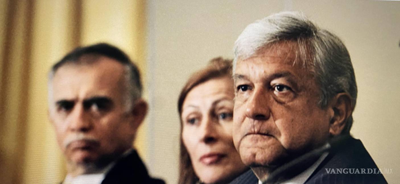 $!Alfonso Romo, Tatiana Clouthier y López Obrador.