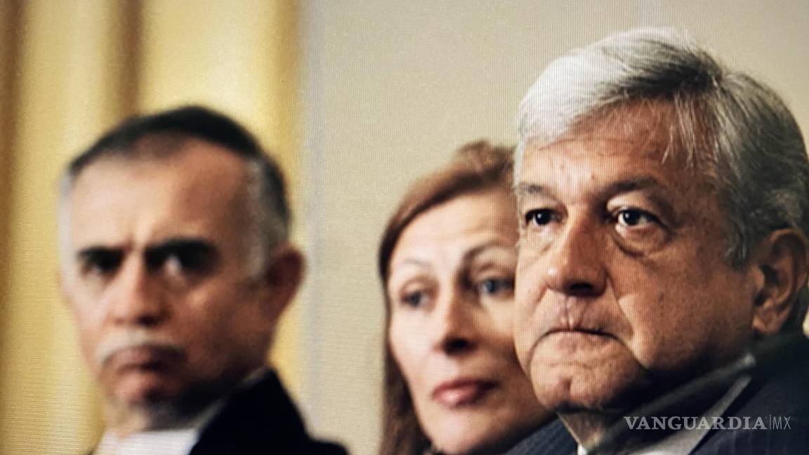 $!Alfonso Romo, Tatiana Clouthier y López Obrador.