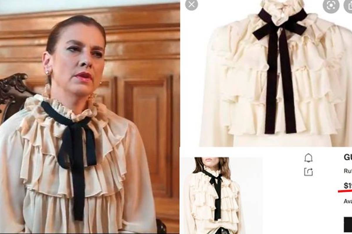 Aclara Gutiérrez Müller precio de blusa usada en mensaje navideño, desmiente costo de 32 mil pesos