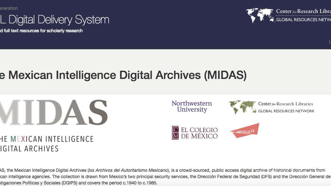 $!Lanzan la plataforma digital MIDAS, los archivos de secretos del 1968