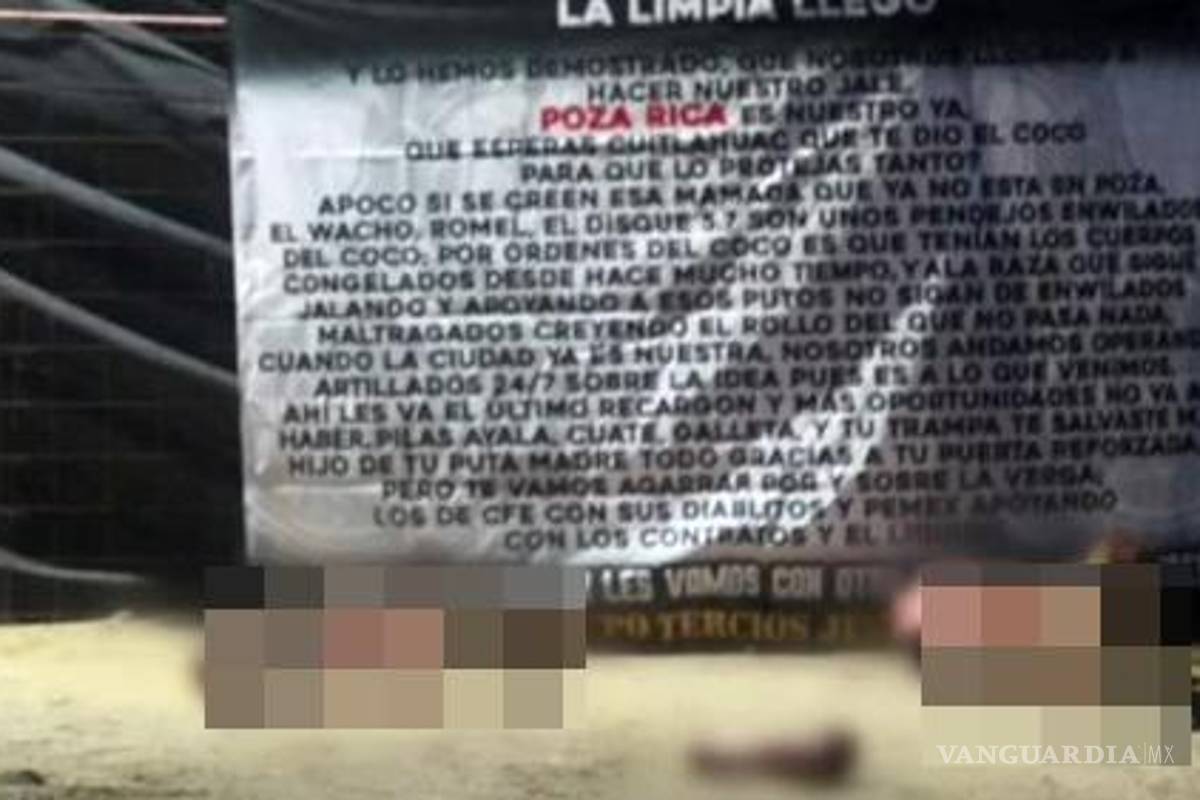 Dejan un cuerpo desmembrado con mensaje para Cuitláhuac García cerca de Poza Rica