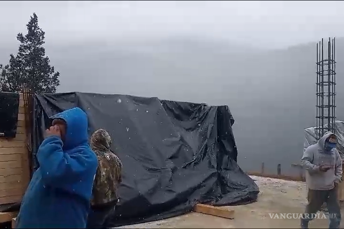 ¡Brrrr! Provoca frente frío caída de hielo en Monterreal y Mesa de las Tablas, en Arteaga (video)
