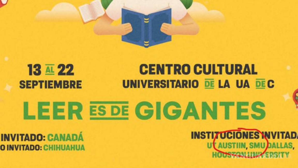 Errores ortográficos en el programa empañan la 26ª edición de la Feria Internacional del Libro de Coahuila