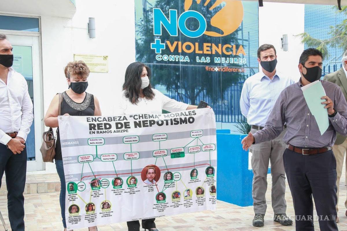 Exige PAN castigo a red de nepotismo en Ramos Arizpe