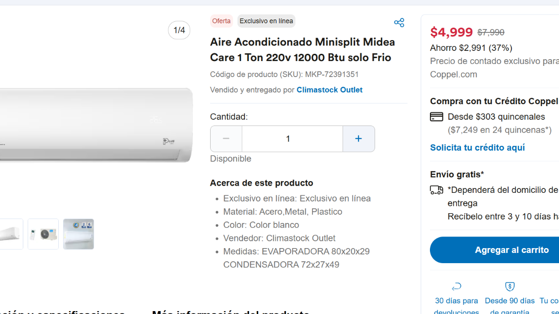 $!Hot Sale: las mejores ofertas en aires acondicionados en Coppel, Walmart y Liverpool; precios y links