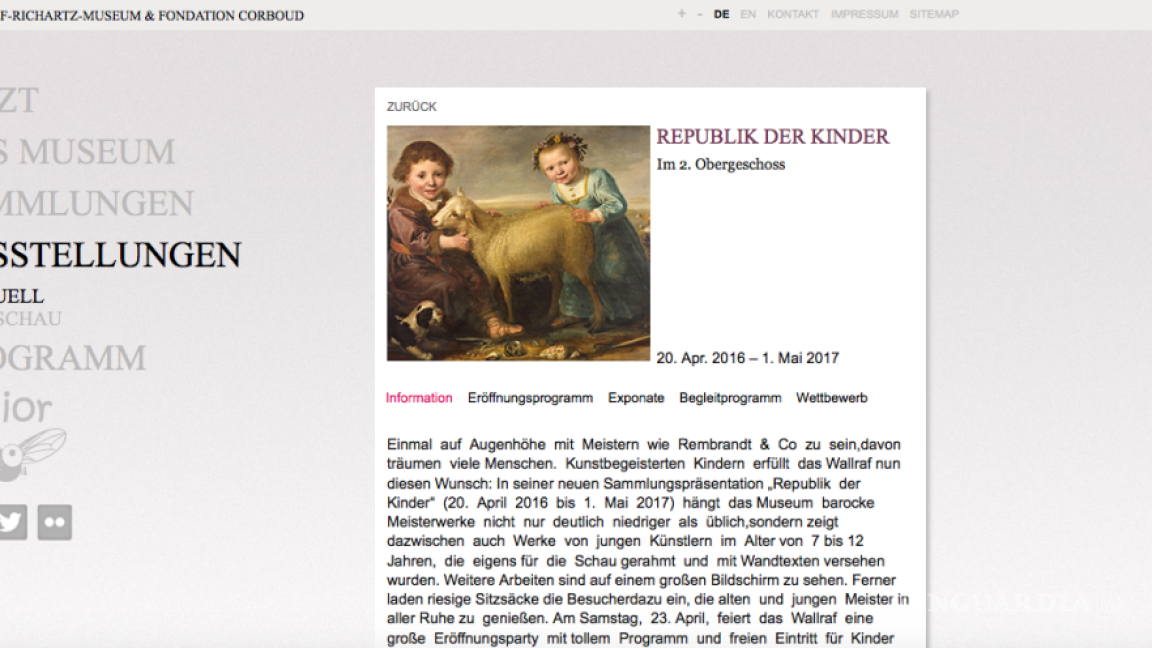 Museo alemán cuelga los cuadros de una sala a la altura de los niños